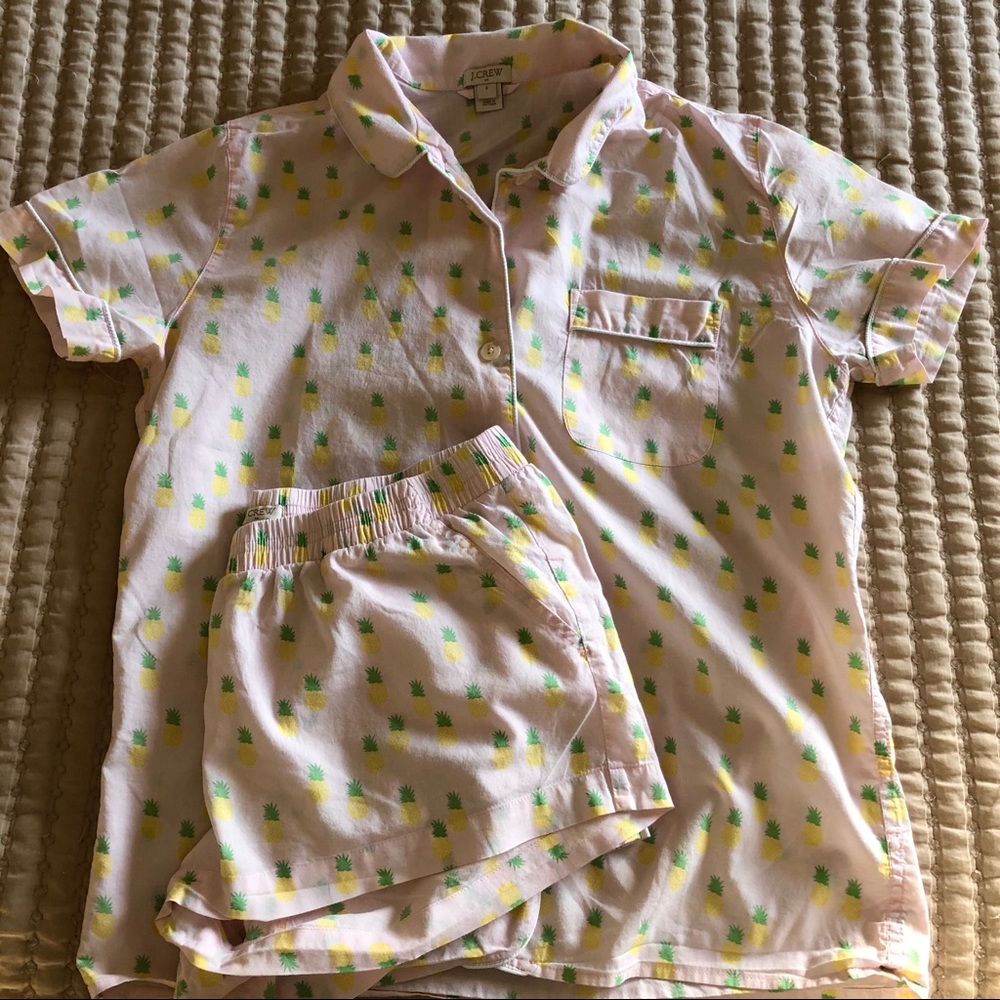 J.Crew pineapple pajama set
